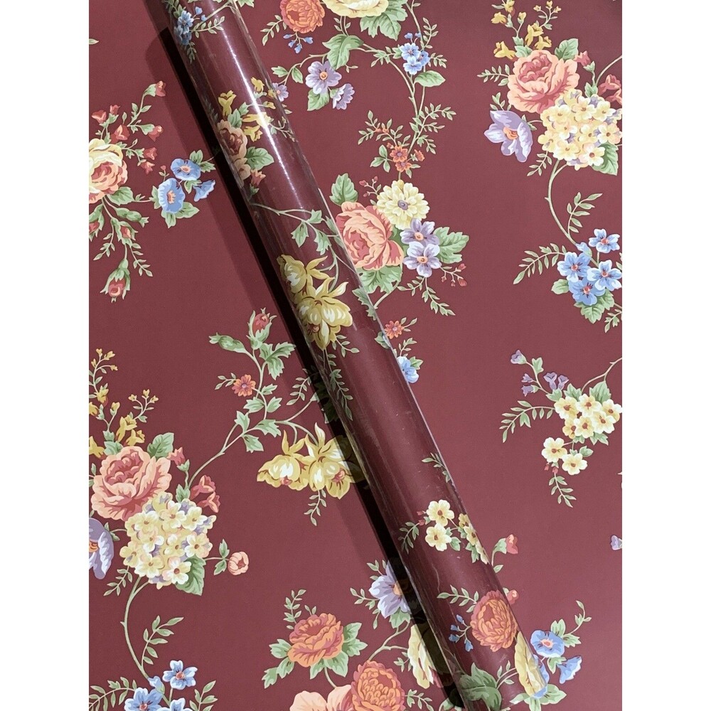 Waverly Wallpaper Floral with Roses